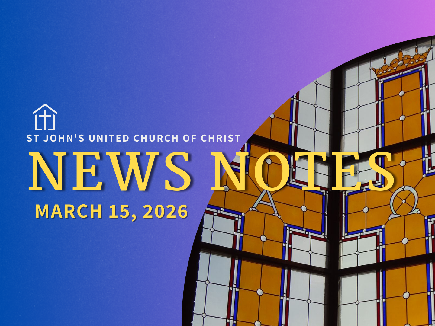 News Notes, March 15, 2026